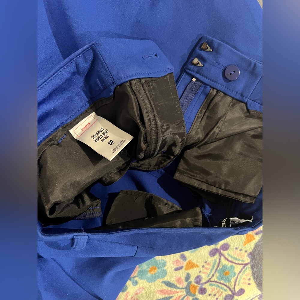 Express Barely Boot Pants in Royal Blue - Picture 5 of 8